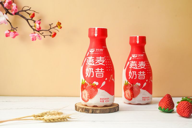 草莓燕麦奶昔